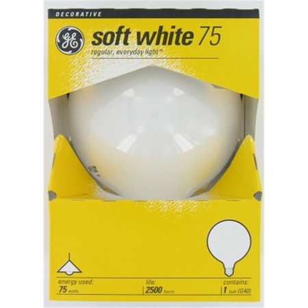 CURRENT 75 Watt Vanity Globe Light Bulbs White GE309056